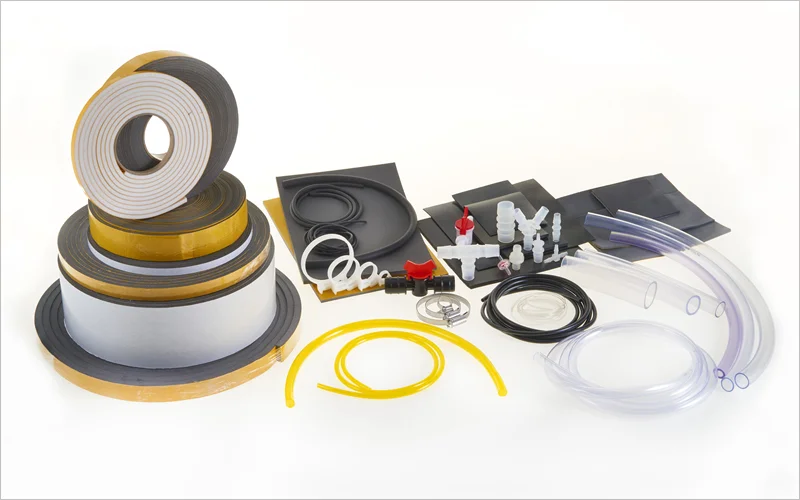 All products PVC Tube, Tygon, Neoprene Rubber Sheet Foam Tape, Foam Rubber, Oil Tank Gauge Tube displayed in single image
